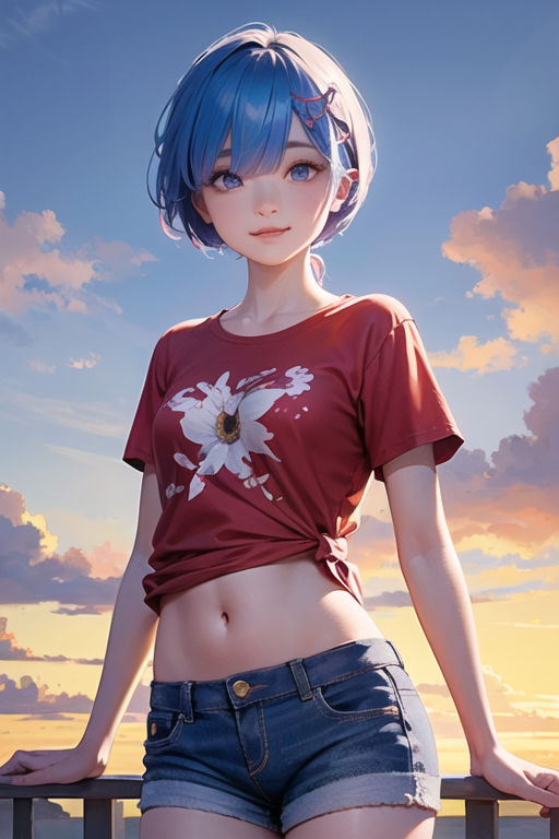 rem (original and 1 more) generated by otakumouse
