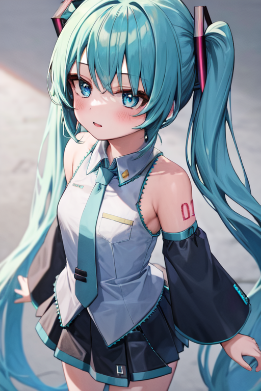 hatsune miku (vocaloid) generated by ao_(6639)