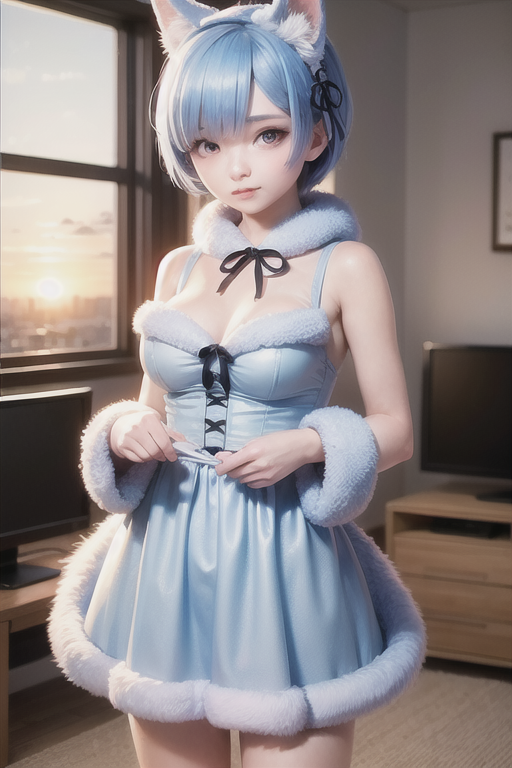 rem (original and 1 more) generated by otakumouse